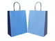 Trade Shop Traesio - Trade Shop - Busta Buste Regalo 6 Pezzi Shoppers Cc.3985 Carta Azzurr...