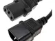 Cablemarkt - Cavo di alimentazione IEC-60320 da C13 femmina a C14 maschio 3 metri