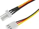 Connettore di alimentazione Molex 3 pin (m/f) Prolunga cavo 30 cm - Cablemarkt