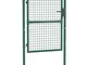 Cancello per Recinzione in Acciaio 100x125 cm Verde - Verde - Vidaxl