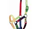 Tattini - Capezza in nylon doppio multicolore da pony: unica pony, multicolor (98)