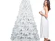 Cervino - Albero di Natale colore bianco ø99x180H, 684 rami