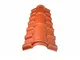 Colmo in pvc per tetti imitazione tegola mini - Colore: Terracotta, lunghezza 104cm - Terr...