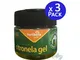 Citronella gel 125 gr, prodotto efficace contro le zanzare (Pack 3)