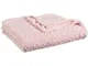 Atmosphera - Coperta in pelliccia sintetica bouclette rosa 180x230cm - pelliccia scozzese,...