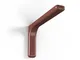 Coppia di reggimensola in ferro zincato con copertura in materiale plastico, colori marron...