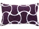 Copricuscino jeni in ciniglia viola 50x30cm Atmosphera créateur d'intérieur - Viola