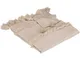 Copriletto row beige 130x180cm Atmosphera créateur d'intérieur - Beige