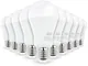 Set di 10 lampadine led E27 Alta luminosità 14W Eq 100W Température de Couleur: Blanc neut...
