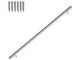 Corrimano in acciaio inox V2A supporto per traversino a parete corrimano per scale manigli...
