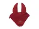 Cuffia per cavalli in morbido cotone modello Easy: Full, Rosso