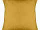 Atmosphera - Cuscino linah in cotone giallo 45x45cm - cuscino, ocra, poliestere, dimension...