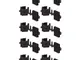 Cyclingcolors - 10x Gancio per zoccolo cucina gambe piedini 28mm a vite clip mobile molle...