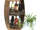 Portabottiglie in legno Marrone 83 cm 9045 Bar Portabottiglie Portabottiglie xl Barile in...