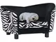 Vidaxl - Divano per Cani Nero 68x38x38 cm in Peluche