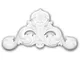 Elemento decorativo 160027 Profhome design classico senza tempo bianco - bianco