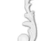 Profhome Decor - Elemento decorativo 160120 Profhome stile rococò barocco bianco - bianco