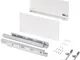 Cassetto esterno Vertex 60kg, altezza 242 mm, profondità 500 mm, Acciaio, Verniciato bianc...