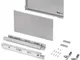 Cassetto esterno Vertex 60kg, altezza 242mm, profondità 450mm, Acciaio, Verniciato allumin...
