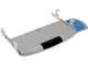Emuca - Porta tastiera Mickey2, Plastica grigia, Acciaio e Tecnoplastica - Grigia