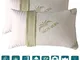 Evergreenweb - Cuscini Memory Foam Cervicale misura 40x70 alti 15 cm, Fodera Aloe Vera Oli...