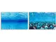 Hydor blu 9041 Sfondo per acquari con doppia immagine . Variante blu 9047 - Misure: 80 x h...