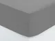 Lenzuolo a pieghe grigio topo in cotone 160x200 cm Atmosphera créateur d'intérieur - Grigi...