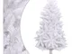 Furniture Limited - Albero di Natale Artificiale Incernierato con - Wit