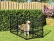 Gabbia per Cani Nera 193,5x97x100 cm in Acciaio - Vidaxl