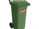 Grande bidone della spazzatura 80l hdpe verde, mobile secondo en 840 Sulo su
