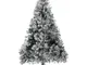 Hengda Albero di Natale artificiale con i fiocchi di neve. materiale del PVC del supporto...