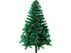 Hengda Albero di Natale artificiale 180 rami Pigna verde pvc 120 cm