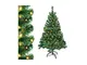 Albero di Natale da 210 cm con illuminazione Albero di Natale artificiale in pvc con 350 l...