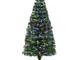 Albero di Natale 150cm Artificiale con Luci led in Fibre Ottiche - Homcom