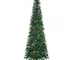 Homcom - Albero di Natale Alto e Stretto 195cm con Pigne Decorative e 556 Rami
