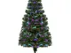 Albero di Natale Finto in pvc da 120cm con 130 Luci led Integrate - Homcom