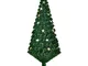 Albero di Natale Artificiale Altezza 180cm con 27 Luci led a Stella - Homcom