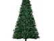 Homcom - Albero di Natale 210cm Artificiale in pvc Base Rimovibile 1046 Rami