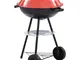 Barbecue a Carbone Kettle Portatile xxl con Ruote 44 cm VD45610 - Hommoo