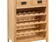 Cantinetta Portavini 72x32x90 cm in Massello di Rovere VD12530 - Hommoo