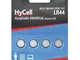 Batteria a bottone lr 44 1.5 v 4 pz. 140 mAh Alcalina/manganese AG13 - Hycell