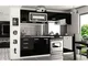 Hucoco - ikar Cucina Componibile Lineare Componibile l 240/180 cm 7 pz Piano di lavoro inc...