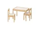 Ikea Latt-Tavolo per Bambini con 2 sedie, Bianco, Pino, Kiefer, Beige, Table with 2 Chairs