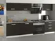 Hucoco - jori Cucina Componibile Lineare Componibile l 180 cm 6 pz Piano di lavoro incluso...
