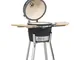 vidaXL Griglia Barbecue Kamado Affumicatore in Ceramica 81 cm