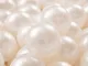 KiddyMoon 50 ∅ 7CM Palline Morbide Colorate Per Piscina Bambini Fatto In EU, Perla - perla