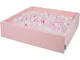 Kiddymoon - Piscina Di Palline 120X30cm/200 Palline Grande Quadrato Per Bambini Fabbricato...