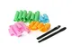 Planet Shop - Kit 16 Arriccia Capelli Sistema Bigodini Acconciatura Boccoli Ricci Perfetti