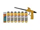 Kit Sika espansore di schiuma poliuretanica 500ml x6 - Detergente 500ml - Pistola per schi...