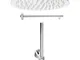Kit Doccia con Soffione Braccio e Doccetta Restayling Sevend Metaform Formato: Tondo